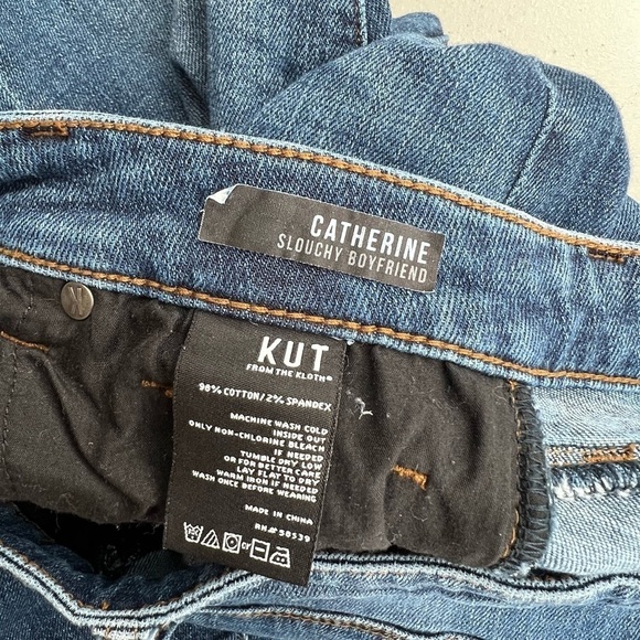 Kut from the Klothe Catherine Sloucy Boyfriend Ladies Size 0 - Picture 6 of 7